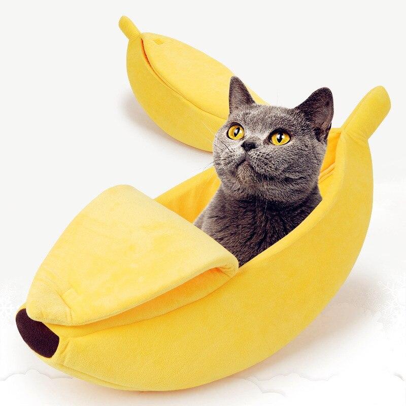 CAMA DE BANANA ALMOFADADA PARA SEU PET